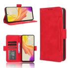 For vivo Y27 / Y36 5G / 4G Skin Feel Calf Texture Card Slots Leather Phone Case(Red) - 1