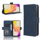 For vivo Y27 / Y36 5G / 4G Skin Feel Calf Texture Card Slots Leather Phone Case(Blue) - 1