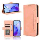 For vivo Y33T 2023 Skin Feel Calf Texture Card Slots Leather Phone Case(Pink) - 1