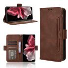 For vivo V30e 5G Skin Feel Calf Texture Card Slots Leather Phone Case(Brown) - 1