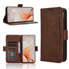 For vivo S19 5G Skin Feel Calf Texture Card Slots Leather Phone Case(Brown) - 1