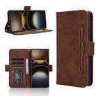 For vivo X100 Ultra 5G Skin Feel Calf Texture Card Slots Leather Phone Case(Brown) - 1