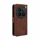 For vivo X100 Ultra 5G Skin Feel Calf Texture Card Slots Leather Phone Case(Brown) - 3