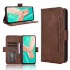 For vivo Y28 4G Skin Feel Calf Texture Card Slots Leather Phone Case(Brown) - 1