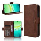 For vivo Y58 5G Skin Feel Calf Texture Card Slots Leather Phone Case(Brown) - 1