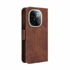 For vivo T3 Pro 5G / iQOO Z9S Pro 5G Skin Feel Calf Texture Card Slots Leather Phone Case(Brown) - 3