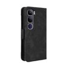 For vivo V40 Lite 4G / 5G IDN Skin Feel Calf Texture Card Slots Leather Phone Case(Black) - 3