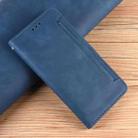 For vivo V40 Lite 4G / 5G IDN Skin Feel Calf Texture Card Slots Leather Phone Case(Blue) - 2