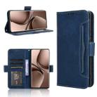 For vivo V40e 5G / iQOO Z9S 5G Skin Feel Calf Texture Card Slots Leather Phone Case(Blue) - 1