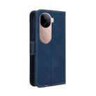 For vivo V40e 5G / iQOO Z9S 5G Skin Feel Calf Texture Card Slots Leather Phone Case(Blue) - 3