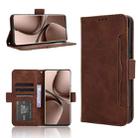 For vivo V40e 5G / iQOO Z9S 5G Skin Feel Calf Texture Card Slots Leather Phone Case(Brown) - 1