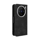 For vivo X200 5G Skin Feel Calf Texture Card Slots Leather Phone Case(Black) - 3