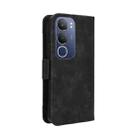 For vivo Y19s 4G Skin Feel Calf Texture Card Slots Leather Phone Case(Black) - 3