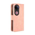 For vivo V50 5G Skin Feel Calf Texture Card Slots Leather Phone Case(Pink) - 3