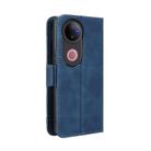 For vivo V50 5G Skin Feel Calf Texture Card Slots Leather Phone Case(Blue) - 3