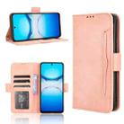 For vivo Y39 5G / Y300i Skin Feel Calf Texture Card Slots Leather Phone Case(Pink) - 1