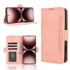 For vivo X200 Ultra 5G Skin Feel Calf Texture Card Slots Leather Phone Case(Pink) - 1