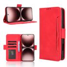 For vivo X200 Ultra 5G Skin Feel Calf Texture Card Slots Leather Phone Case(Red) - 1