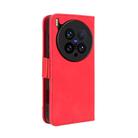 For vivo X200 Ultra 5G Skin Feel Calf Texture Card Slots Leather Phone Case(Red) - 3