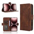 For vivo X200 Ultra 5G Skin Feel Calf Texture Card Slots Leather Phone Case(Brown) - 1