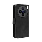 For vivo X200s 5G Skin Feel Calf Texture Card Slots Leather Phone Case(Black) - 3