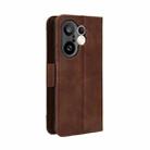 For vivo X200 FE / S30 Pro mini Skin Feel Calf Texture Card Slots Leather Phone Case(Brown) - 3