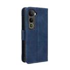 For vivo Y400 4G / 5G / iQOO Z10 Lite 4G Skin Feel Calf Texture Card Slots Leather Phone Case(Blue) - 3