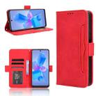 For Infinix Hot 40 4G Skin Feel Calf Texture Card Slots Leather Phone Case(Red) - 1