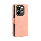 For Infinix Hot 40i 4G Skin Feel Calf Texture Card Slots Leather Phone Case(Pink) - 3