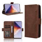 For Infinix Note 40 Pro 4G Skin Feel Calf Texture Card Slots Leather Phone Case(Brown) - 1