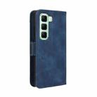 For Infinix Hot 50 4G Skin Feel Calf Texture Card Slots Leather Phone Case(Blue) - 3