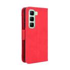 For Infinix Hot 50 5G Skin Feel Calf Texture Card Slots Leather Phone Case(Red) - 3