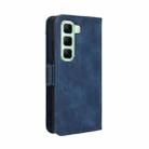 For Infinix Hot 50 5G Skin Feel Calf Texture Card Slots Leather Phone Case(Blue) - 3