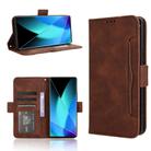 For Infinix Zero 40 4G Skin Feel Calf Texture Card Slots Leather Phone Case(Brown) - 1