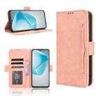 For Infinix Hot 50 Pro 4G Skin Feel Calf Texture Card Slots Leather Phone Case(Pink) - 1