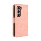 For Infinix Hot 50 Pro 4G Skin Feel Calf Texture Card Slots Leather Phone Case(Pink) - 3