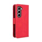 For Infinix Hot 50 Pro 4G Skin Feel Calf Texture Card Slots Leather Phone Case(Red) - 3