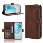 For Infinix Hot 50 Pro 4G Skin Feel Calf Texture Card Slots Leather Phone Case(Brown) - 1