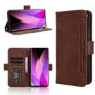 For Infinix Zero 40 5G Skin Feel Calf Texture Card Slots Leather Phone Case(Brown) - 1