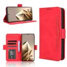 For Infinix Note 50 4G / Note 50 Pro 4G Skin Feel Calf Texture Card Slots Leather Phone Case(Red) - 1