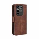 For Infinix Note 50 4G / Note 50 Pro 4G Skin Feel Calf Texture Card Slots Leather Phone Case(Brown) - 3