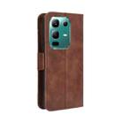 For Infinix Note 50x 5G Skin Feel Calf Texture Card Slots Leather Phone Case(Brown) - 3