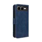 For Infinix Smart 10 Plus 4G Skin Feel Calf Texture Card Slots Leather Phone Case(Blue) - 3