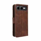 For Infinix Smart 10 Plus 4G Skin Feel Calf Texture Card Slots Leather Phone Case(Brown) - 3