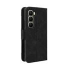 For Infinix Hot 60 Pro 4G Skin Feel Calf Texture Card Slots Leather Phone Case(Black) - 3