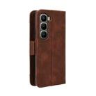 For Infinix Hot 60 Pro+ 4G Skin Feel Calf Texture Card Slots Leather Phone Case(Brown) - 3