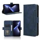 For Tecno Pova 5 Pro Skin Feel Calf Texture Card Slots Leather Phone Case(Blue) - 1