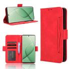 For Tecno Spark 20 Pro+ 4G KJ7 Skin Feel Calf Texture Card Slots Leather Phone Case(Red) - 1