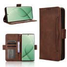 For Tecno Spark 20 Pro+ 4G KJ7 Skin Feel Calf Texture Card Slots Leather Phone Case(Brown) - 1