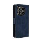 For Tecno Camon 30 5G / 4G Skin Feel Calf Texture Card Slots Leather Phone Case(Blue) - 3